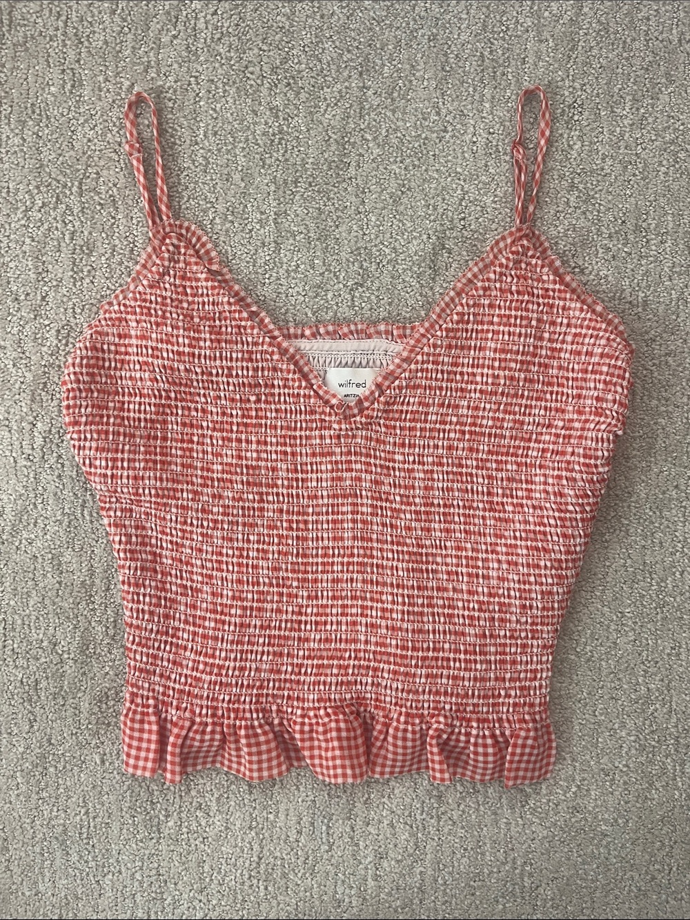 Wilfred checkered top